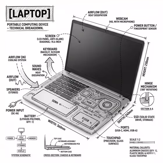 Annotated Laptop Study