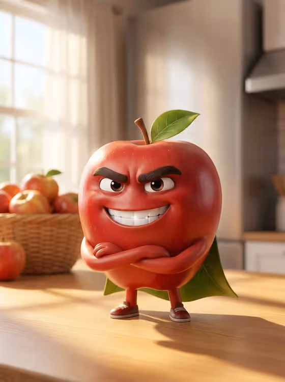 Charismatic Apple Character template result