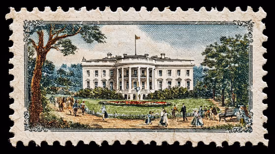 Vintage Landmark Stamp