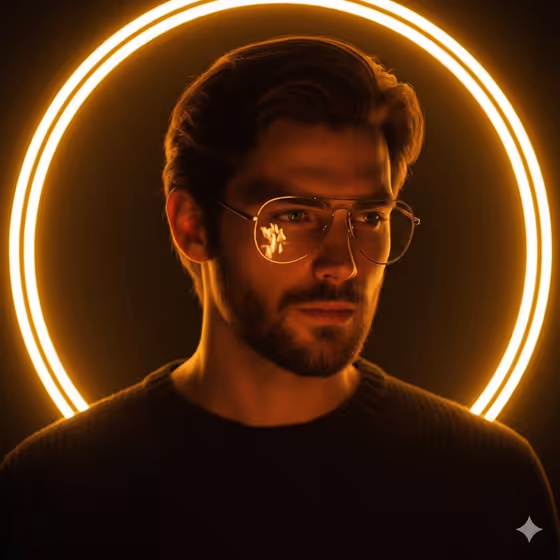 Cinematic Portrait Of A Handsome Young Man With