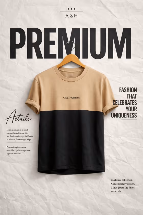 Premium Garment Paper Poster template result
