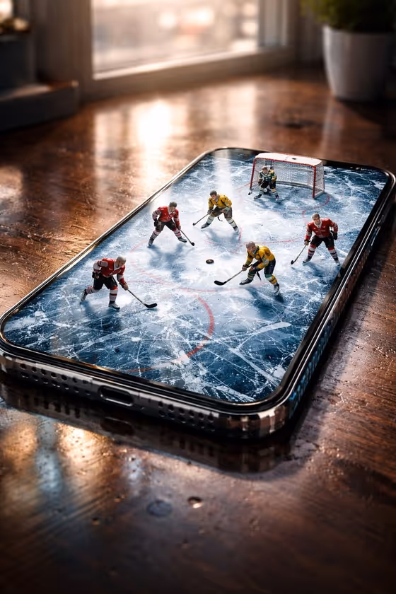 Hyper-Realistic, Stylish Vertical Poster Featuring A Smartphone Lying