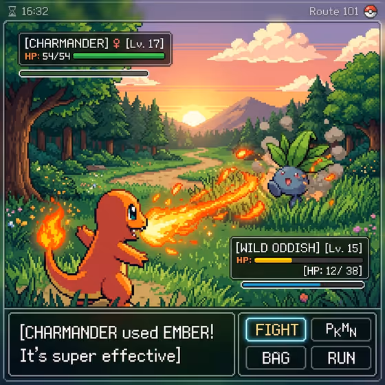 Pixel Battle Screen