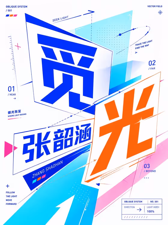 Oblique Type Poster template result