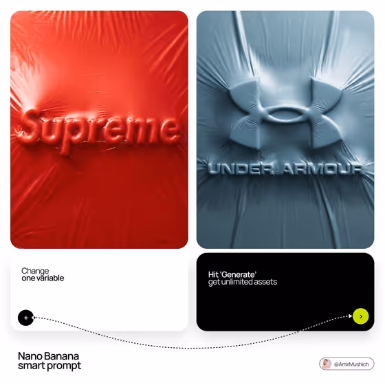Shrink-Wrapped Logo Relief