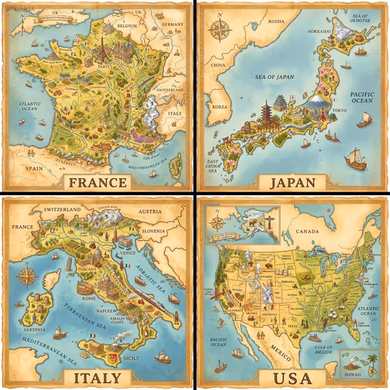 Paper Map to Terrain