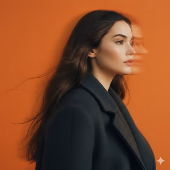 Orange Motion Portrait