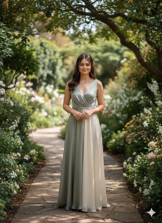 Botanical Garden Chiffon Portrait template result