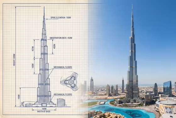 Burj Khalifa Sketch to Photograph template result