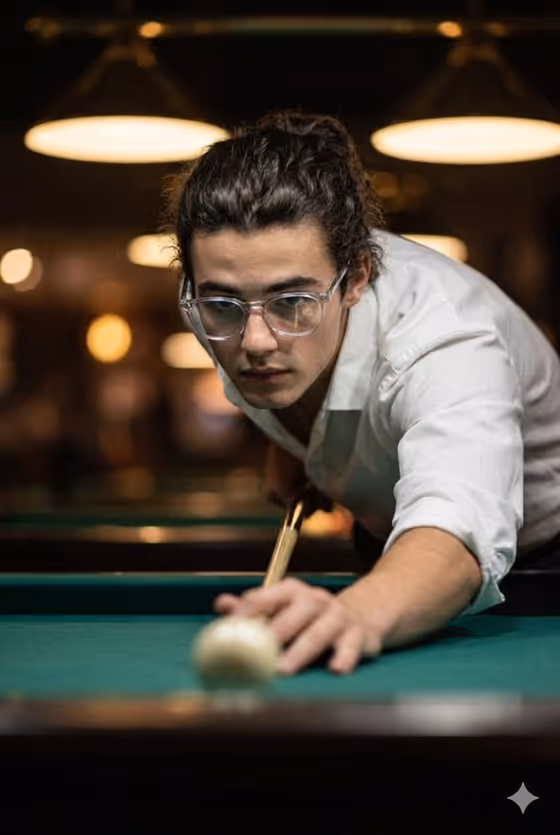 Billiards Focus Portrait template result