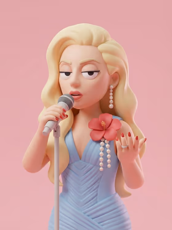 Unimpressed Minimal 3D Avatar
