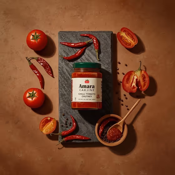 Chutney Ingredient Flat Lay template result