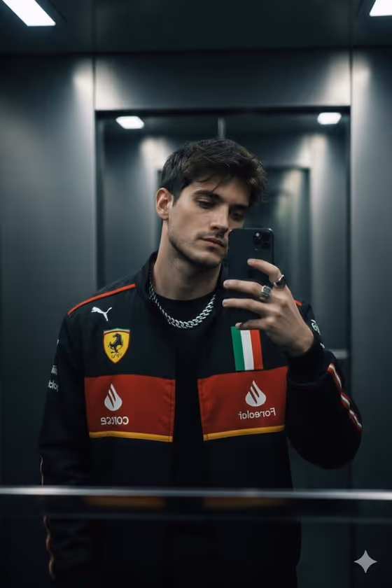 Racing Jacket Selfie