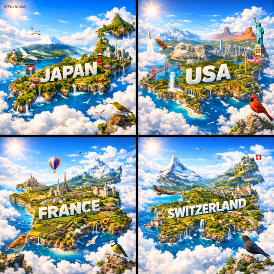 Cloud Country Island template result