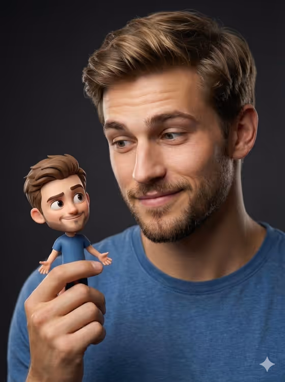 Portrait With Tiny Companion
