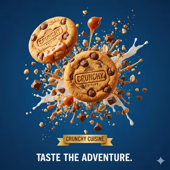 Chocolate Chip Cookie Burst template result