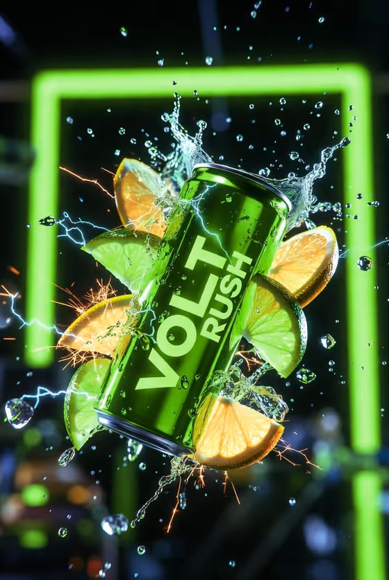 Electric Lime Energy Burst template result