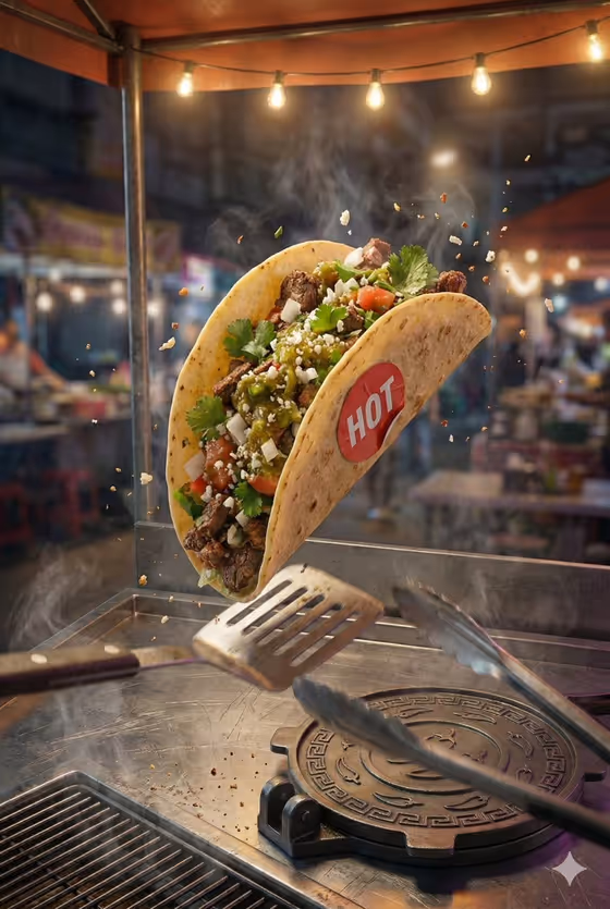 Taco Mid-Flip Street Shot