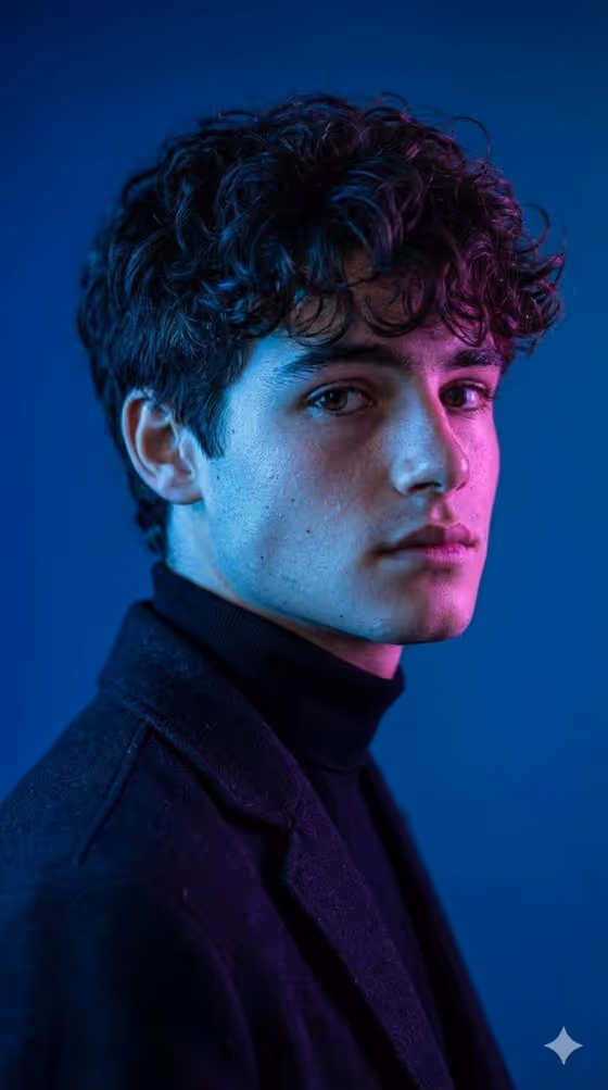 Magenta Blue Portrait template result