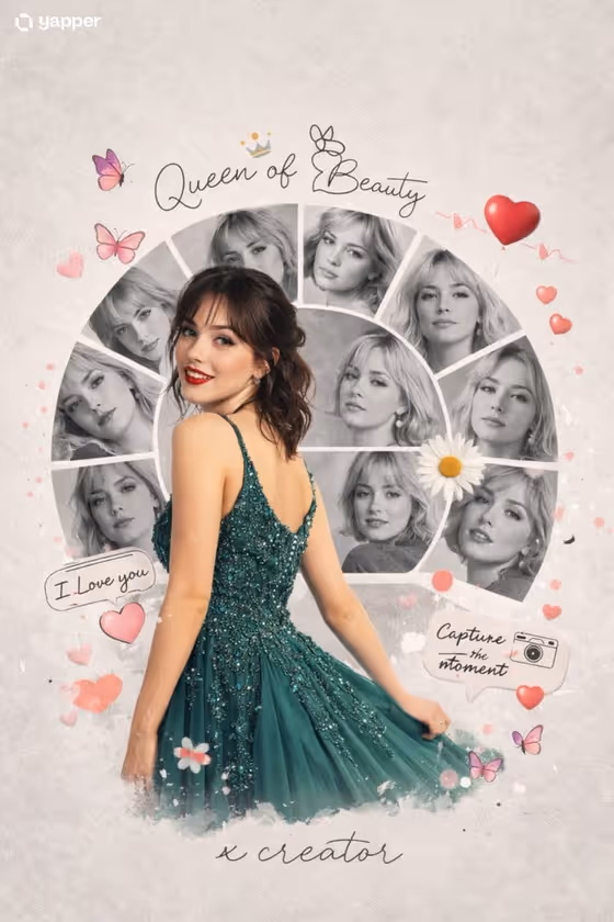 Romantic Portrait Collage