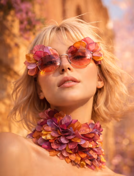 Sculptural Sunglasses Portrait