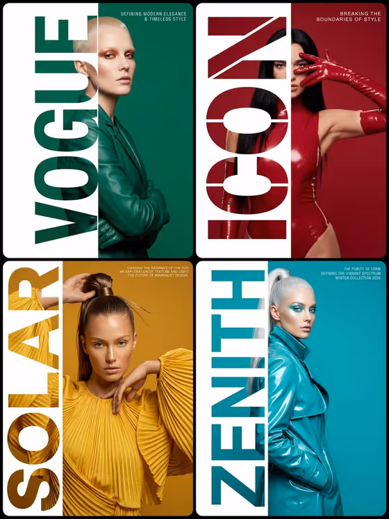 Vertical Stencil Fashion Poster template result