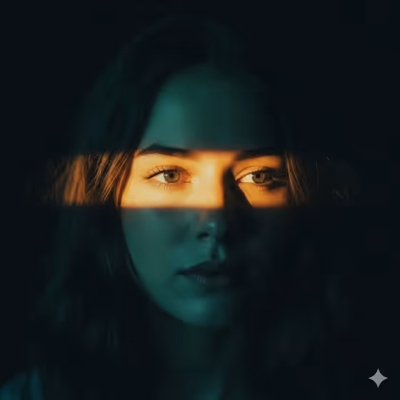 Golden Light Across the Eyes