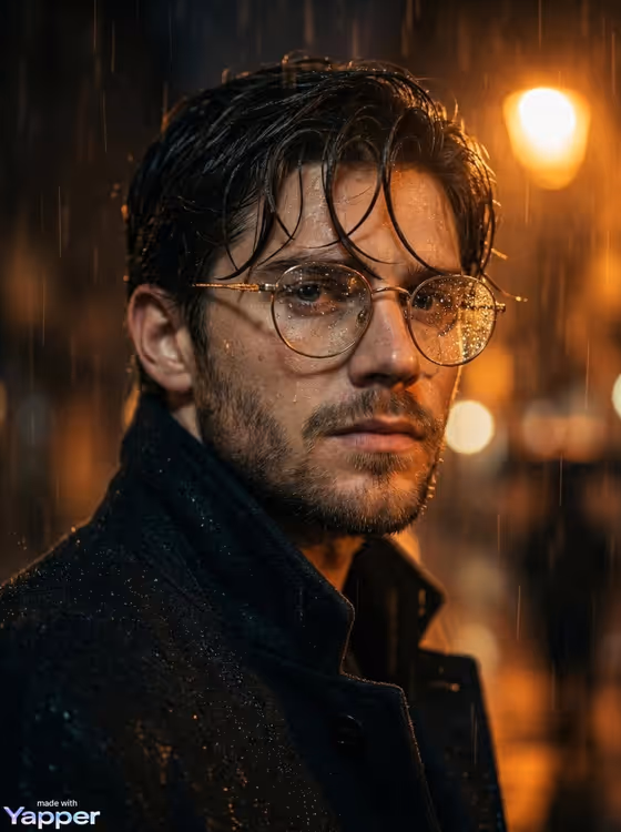 Rainy Glasses Noir
