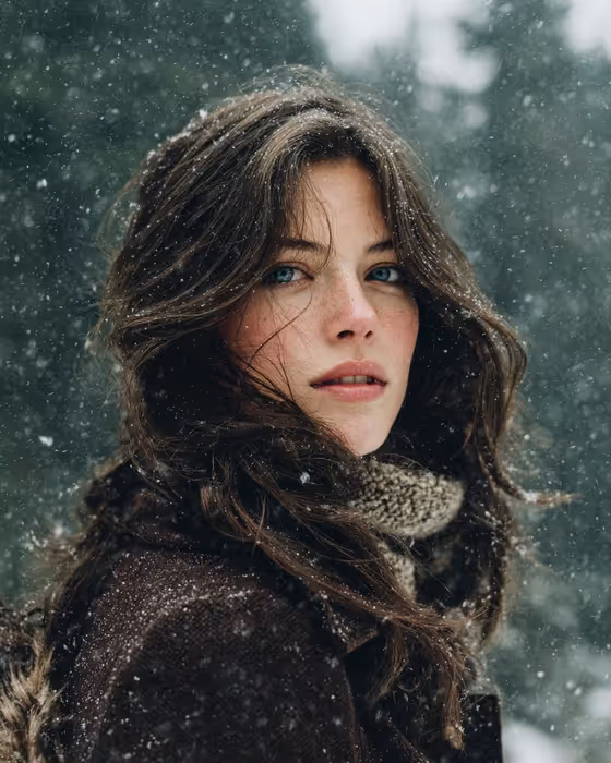 Winter Forest Wool Portrait
