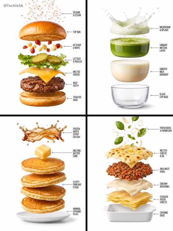 Exploded Food Anatomy template result