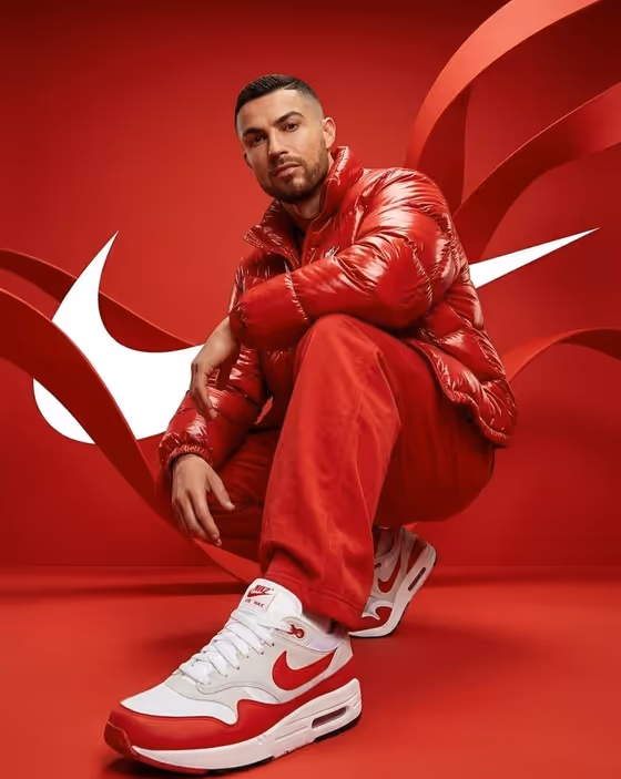 Red Puffer Sneaker Campaign