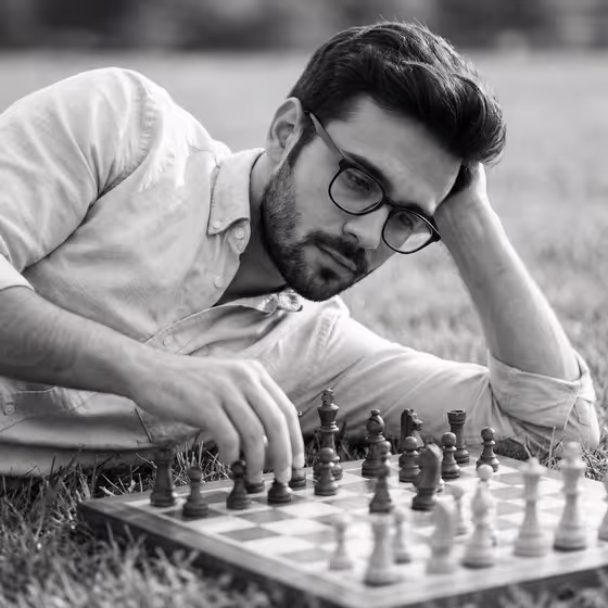 Grass Chessboard Portrait template result