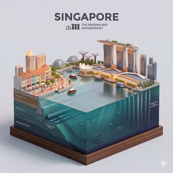 Isometric Waterfront Diorama
