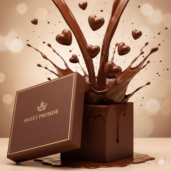Chocolate Promise Reveal template result