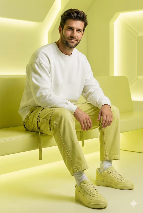 Lime Sneaker Portrait
