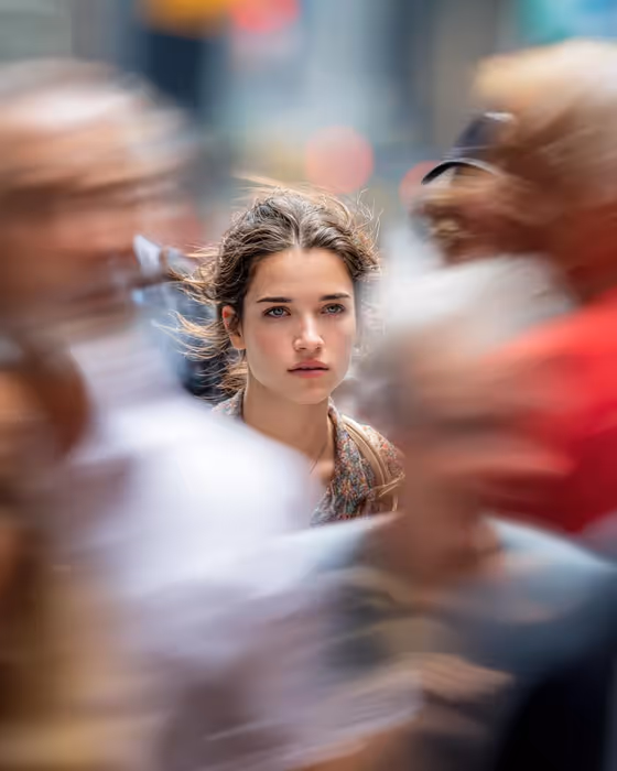 Zoom Crowd Portrait