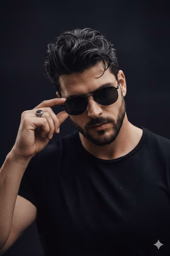 Rain-Wet Aviator