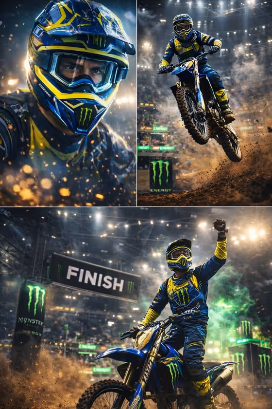 Motocross Impact Poster
