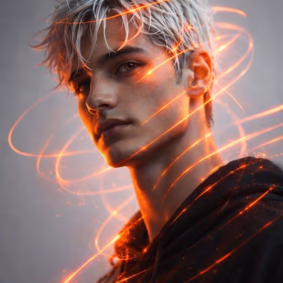 Luminous Line Portrait
