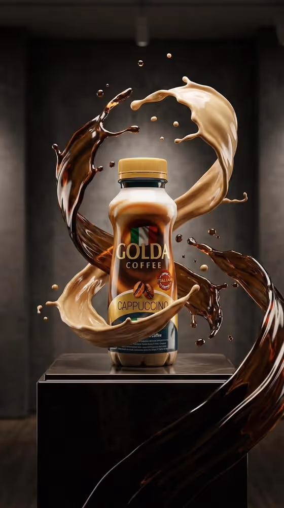 Elemental Coffee Bottle Ad template result