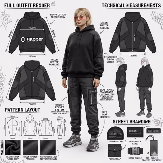Streetwear Technical Sheet