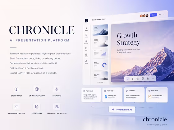 AI Platform Cover Slide template result