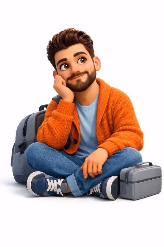 Cross-Legged 3D Character template result