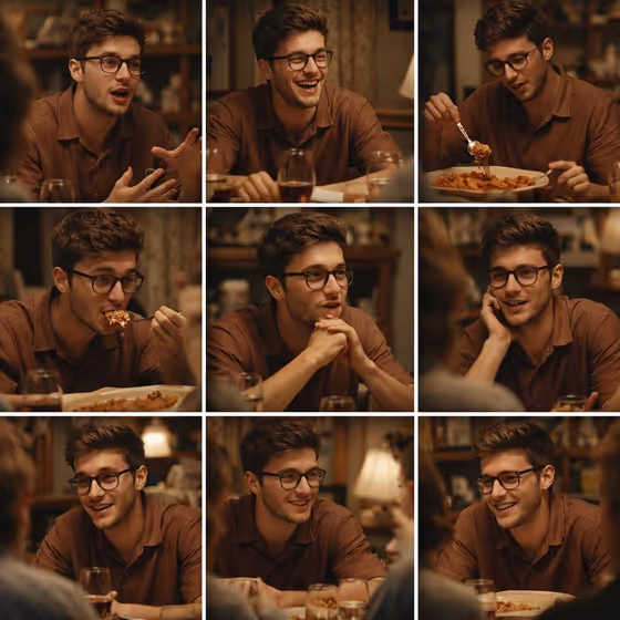 Dinner Storyboard template result