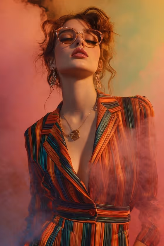 Dramatic Eyewear Portrait template result