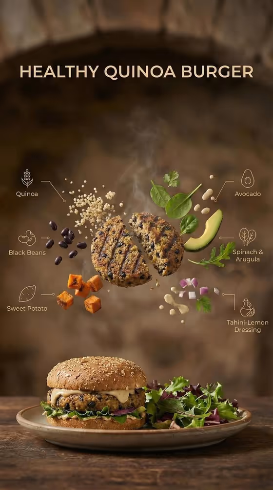 Deconstructed Burger Anatomy