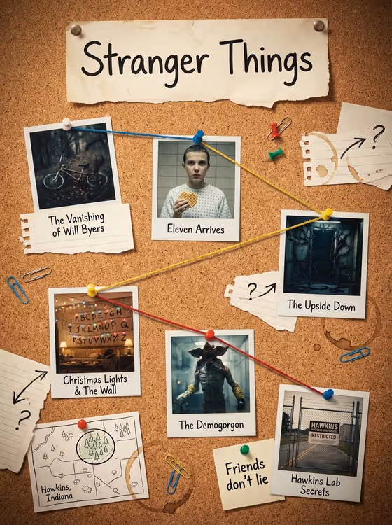 Generates A Clean, Cinematic 1080 1080 Corkboard template result