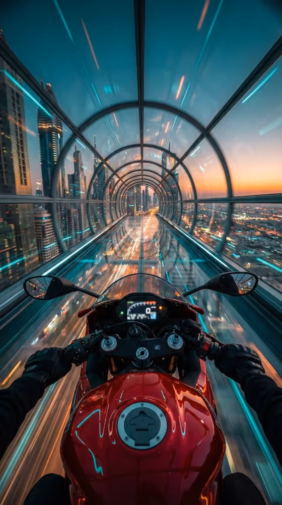 Hyperloop Motorcycle POV