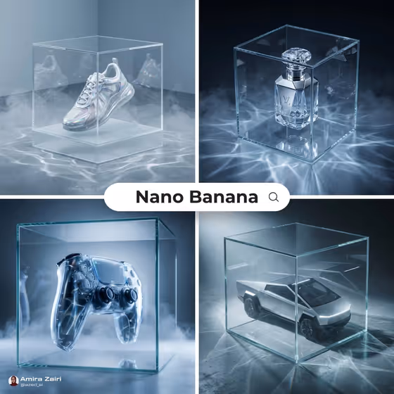 Glass Cube Product