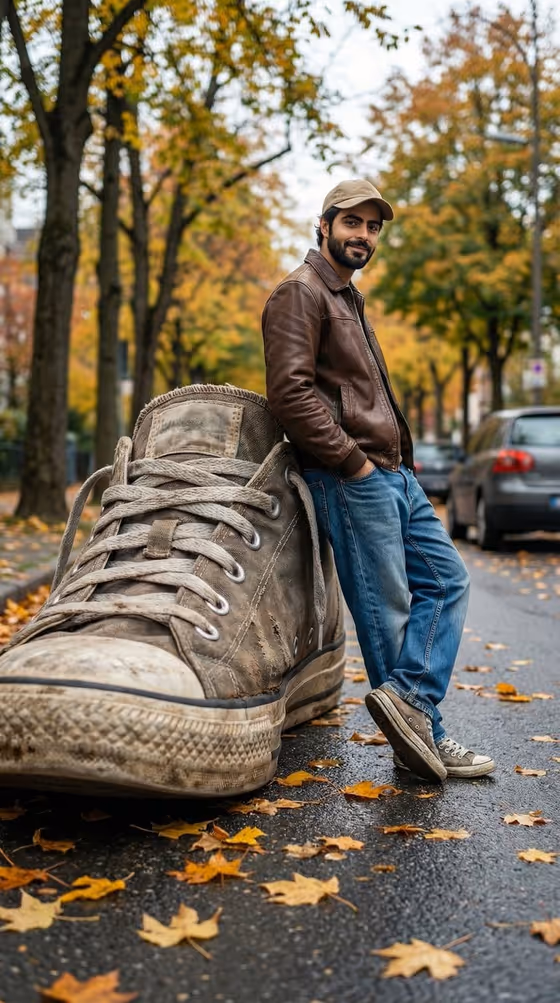 Giant Sneaker Perspective